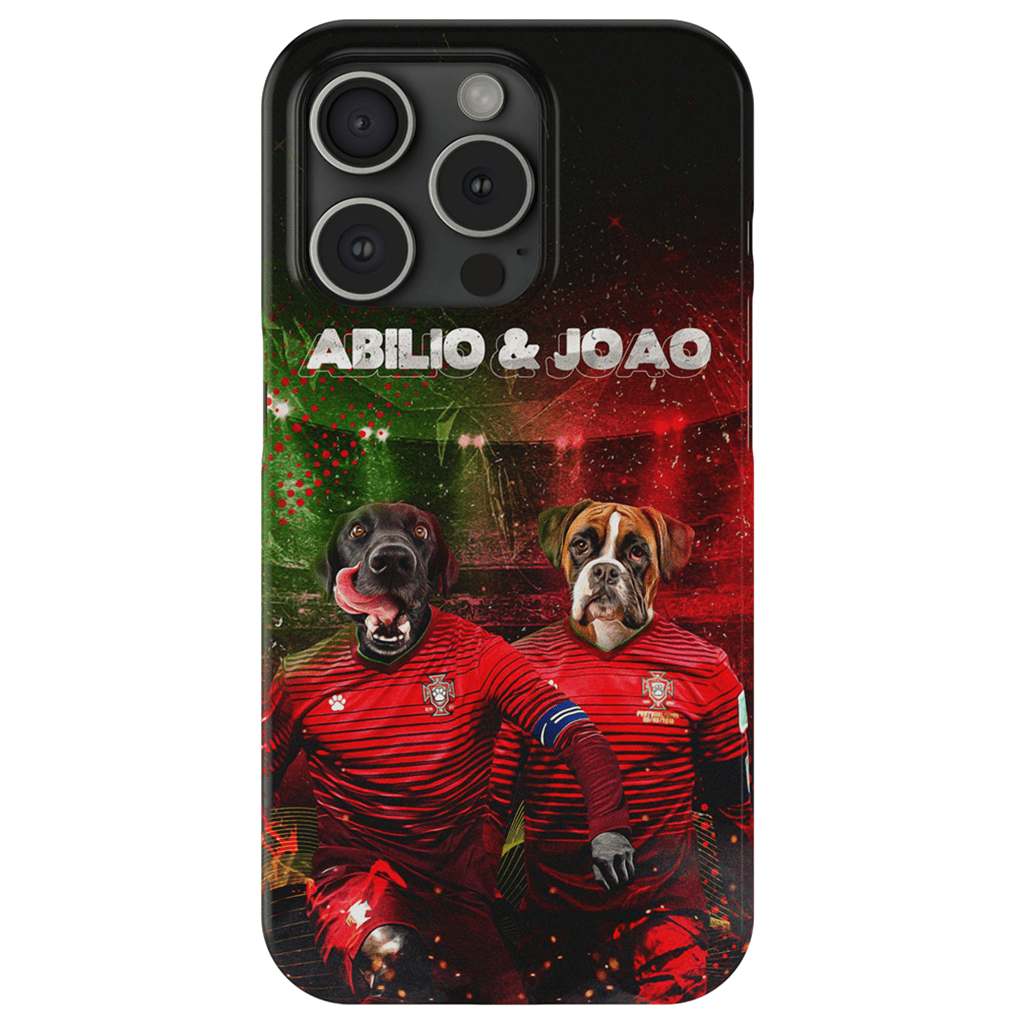 &#39;Portugal Doggos&#39; Funda personalizada para teléfono con 2 mascotas