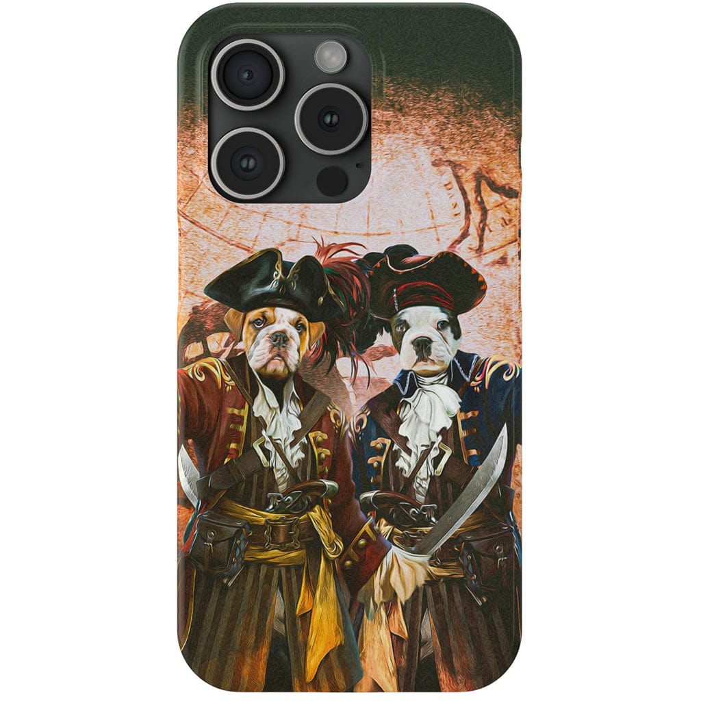 Funda personalizada para teléfono con 2 mascotas &#39;Los Piratas&#39;