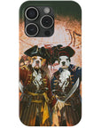 Funda personalizada para teléfono con 2 mascotas 'Los Piratas'