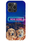 Funda personalizada para teléfono con 2 mascotas 'Doggos of New York'