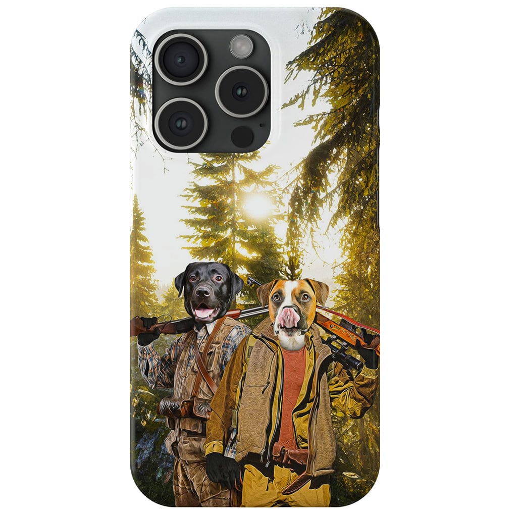 Funda personalizada para teléfono con 2 mascotas &#39;The Hunters&#39;