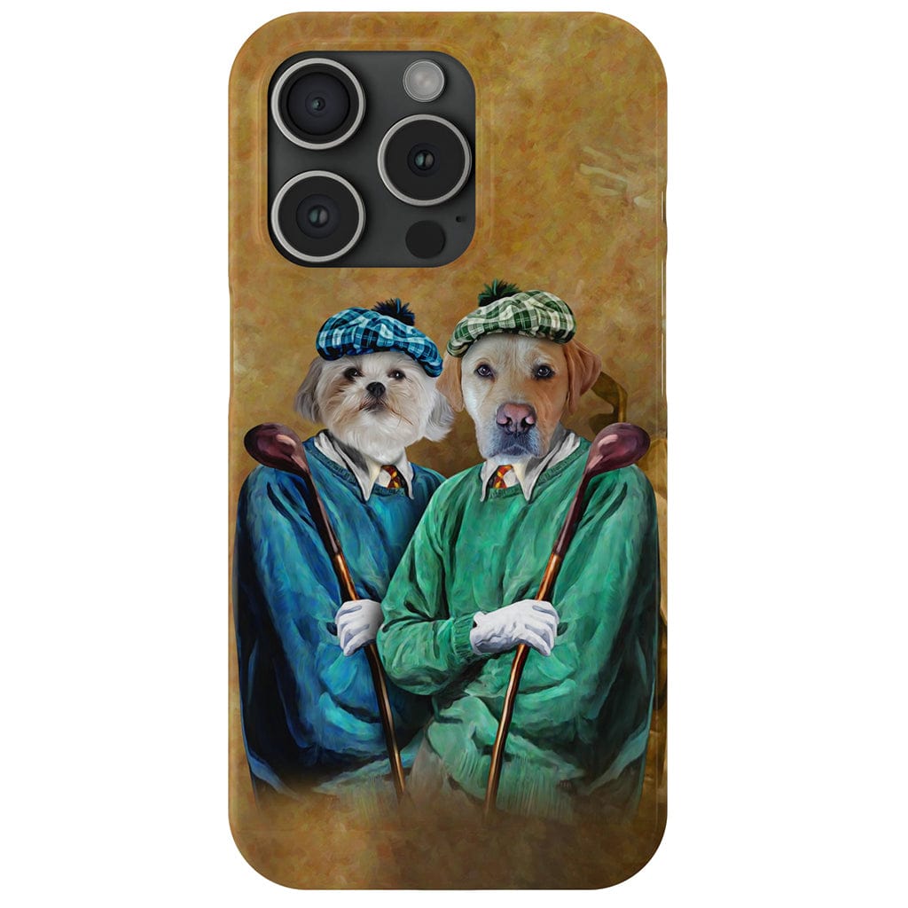 Funda personalizada para teléfono con 2 mascotas &#39;The Golfers&#39;