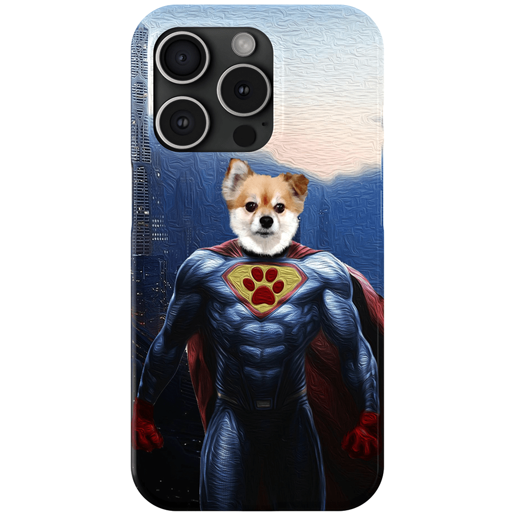 Funda personalizada para teléfono con mascota &#39;Super Dog&#39;