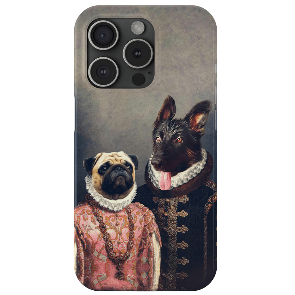 Funda personalizada para teléfono con 2 mascotas &#39;Duque y Archiduquesa&#39;