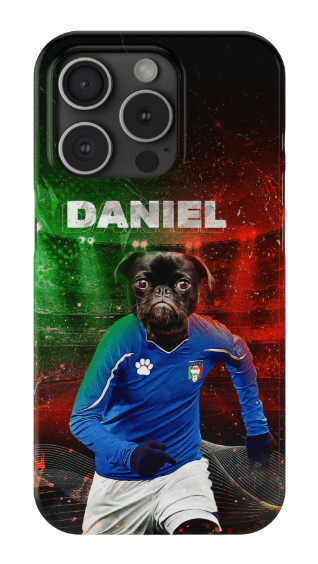 Funda para móvil personalizada &#39;Italia Doggos Soccer&#39;