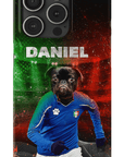 Funda para móvil personalizada 'Italia Doggos Soccer'