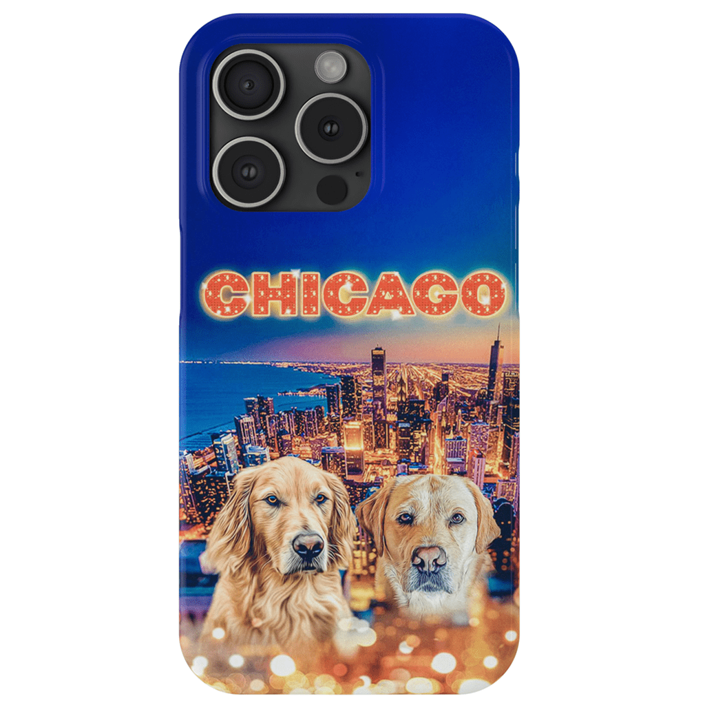 Funda personalizada para teléfono con 2 mascotas &#39;Doggos Of Chicago&#39;