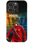 Funda para móvil personalizada 'Russia Doggos Soccer'