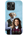 Funda para teléfono personalizada 'Step Doggo &amp; Human (hembra)'