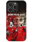 Funda personalizada para teléfono con 2 mascotas 'Poland Doggos'