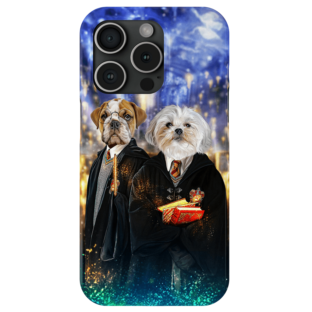 &#39;Harry Doggers 2&#39; Funda personalizada para teléfono con 2 mascotas