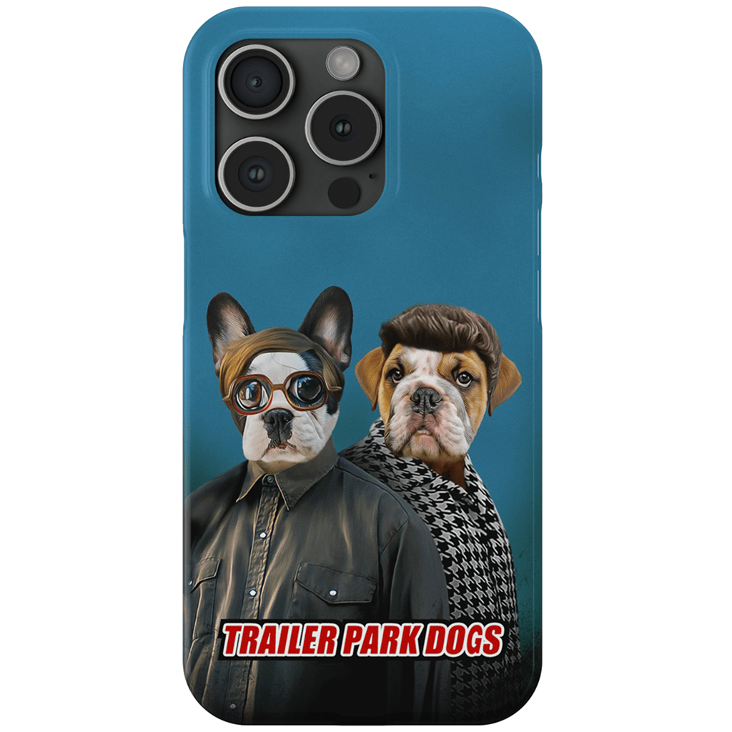 &#39;Trailer Park Dogs 2&#39; Funda personalizada para teléfono con 2 mascotas