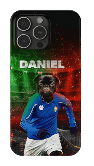 Funda para móvil personalizada &#39;Italia Doggos Soccer&#39;