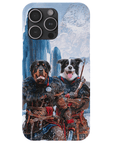 Funda personalizada para teléfono con 2 mascotas 'The Viking Warriors'