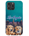 Funda personalizada para teléfono con 2 mascotas 'Doggos of Los Angeles'