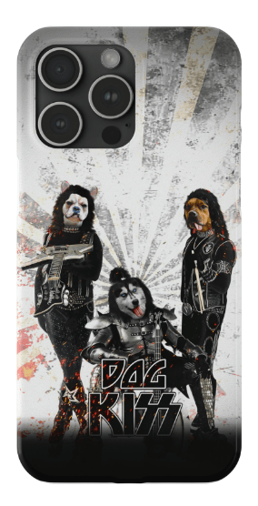 Funda personalizada para teléfono con 3 mascotas &#39;Kiss Doggos&#39;