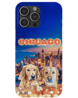 Funda personalizada para teléfono con 2 mascotas 'Doggos Of Chicago'