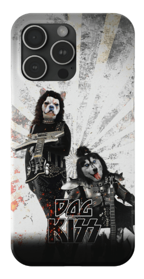 Funda personalizada para teléfono con 2 mascotas &#39;Kiss Doggos&#39;