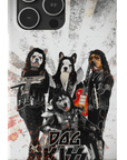 Funda personalizada para teléfono con 4 mascotas 'Kiss Doggos'