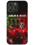 'Portugal Doggos' Funda personalizada para teléfono con 2 mascotas