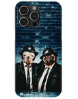 Funda personalizada para teléfono con 2 mascotas 'The Blues Doggos'