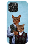 Funda personalizada para teléfono con 2 gatos 'Step Kitties'