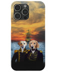 Funda personalizada para teléfono con 2 mascotas 'The Explorers'