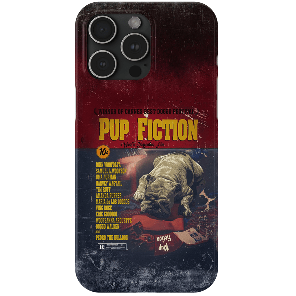 Funda para teléfono personalizada &#39;Pup Fiction&#39;