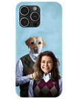 Funda para teléfono personalizada 'Step Doggo &amp; Human (hembra)'