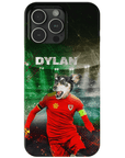 Funda para teléfono personalizada 'Wales Doggos Soccer'