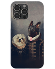 Funda personalizada para teléfono con 2 mascotas 'Duque y Duquesa'