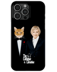 Funda para teléfono personalizada 'El padre gato y la madre gato'