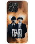 Funda personalizada para teléfono con 2 mascotas 'Peaky Woofers'