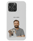 Funda moderna personalizada para teléfono para mascotas y humanos