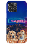 Funda personalizada para teléfono con 2 mascotas 'Doggos of New York'