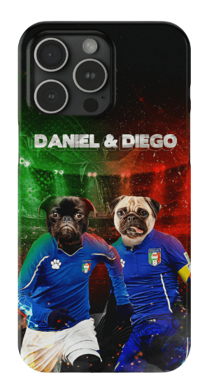 &#39;Italy Doggos&#39; Funda personalizada para teléfono con 2 mascotas