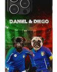 'Italy Doggos' Funda personalizada para teléfono con 2 mascotas