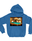 Sudadera con capucha personalizada para 4 mascotas 'The Pool Players'