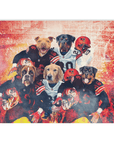 'Cleveland Doggos' Personalized 5 Pet Blanket