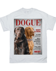 Camiseta personalizada para 2 mascotas 'Dogue'