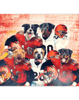 Póster personalizado para 5 mascotas "Cincinnati Doggos"