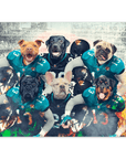 Póster personalizado para 6 mascotas "Jacksonville Doggos"