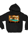 Sudadera con capucha personalizada para 4 mascotas 'The Pool Players'