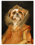 Mini retrato personalizado de mascota 'La princesa victoriana'