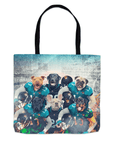 Bolsa de mano personalizada para 6 mascotas "Jacksonville Doggos"