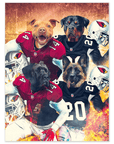 Póster personalizado para 4 mascotas "Arizona Doggos"