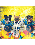 Póster personalizado para 3 mascotas "San Diego Doggos"