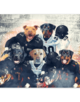 Póster personalizado de 5 mascotas 'Las Vegas Doggos'