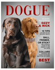 Póster personalizado para 2 mascotas 'Dogue'