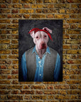 Mini retrato de perro personalizado '2Pac Dogkur'